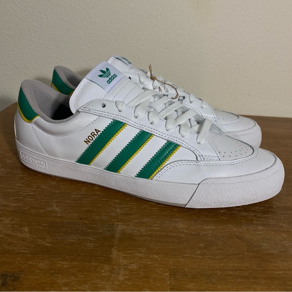 Adidas Nora Vasconcellos White Green Yellow - Size 11.5 - Picture 1 of 10